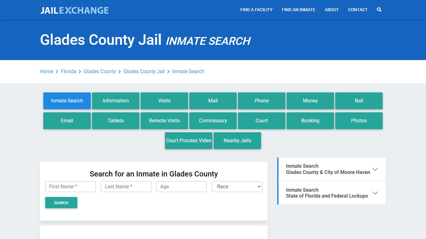 Glades County Jail, FL Inmate Search: Roster & Mugshots